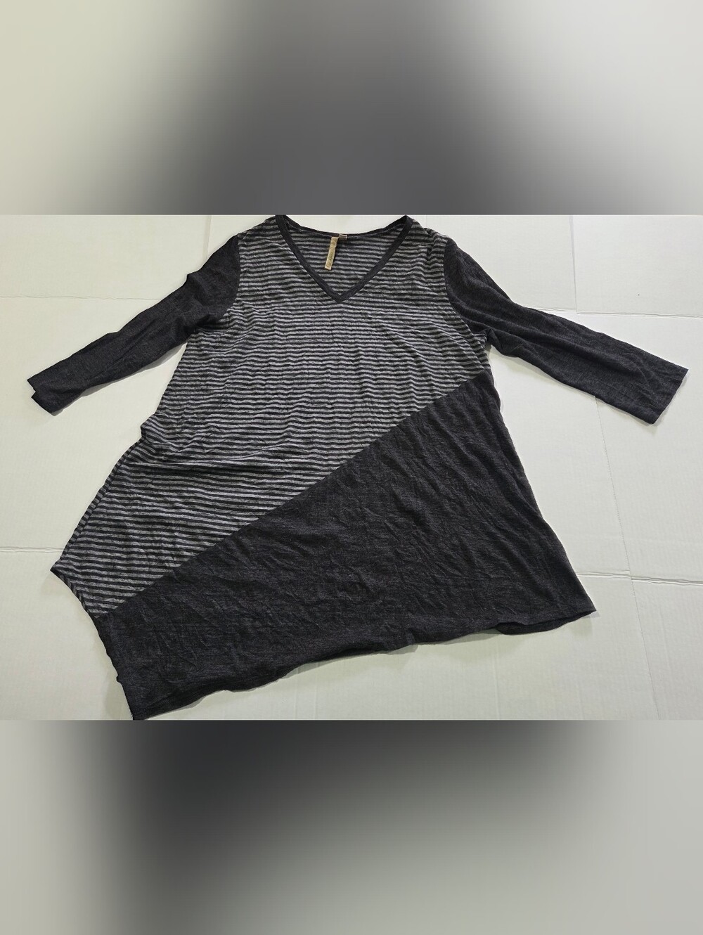 Comfy USA Gray Striped Outfit - Picture 2 of 10